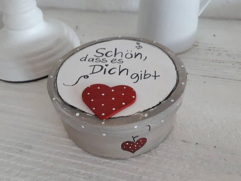 Geschenkdose * Schön, dass es Dich gibt